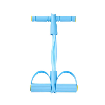 4/6 TubeElastic Yoga Pedal Puller Resistance Band Workout Pull Tension Rope for Abdomen/Waist/Leg Stretching Slimming Training