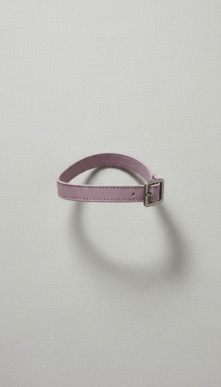 Sangle de cheville violet poudré